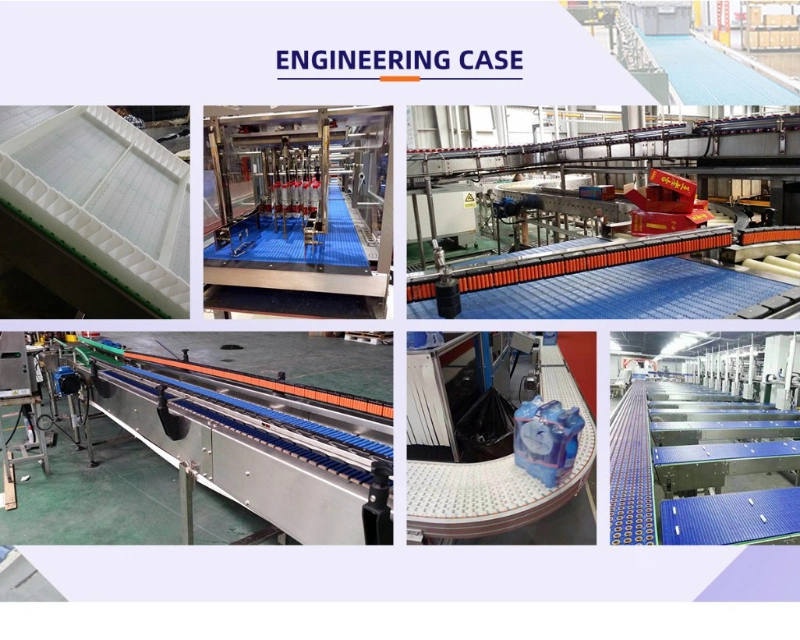 Plastic Table Top Chain Conveyors for Beverage Bottles Conveying